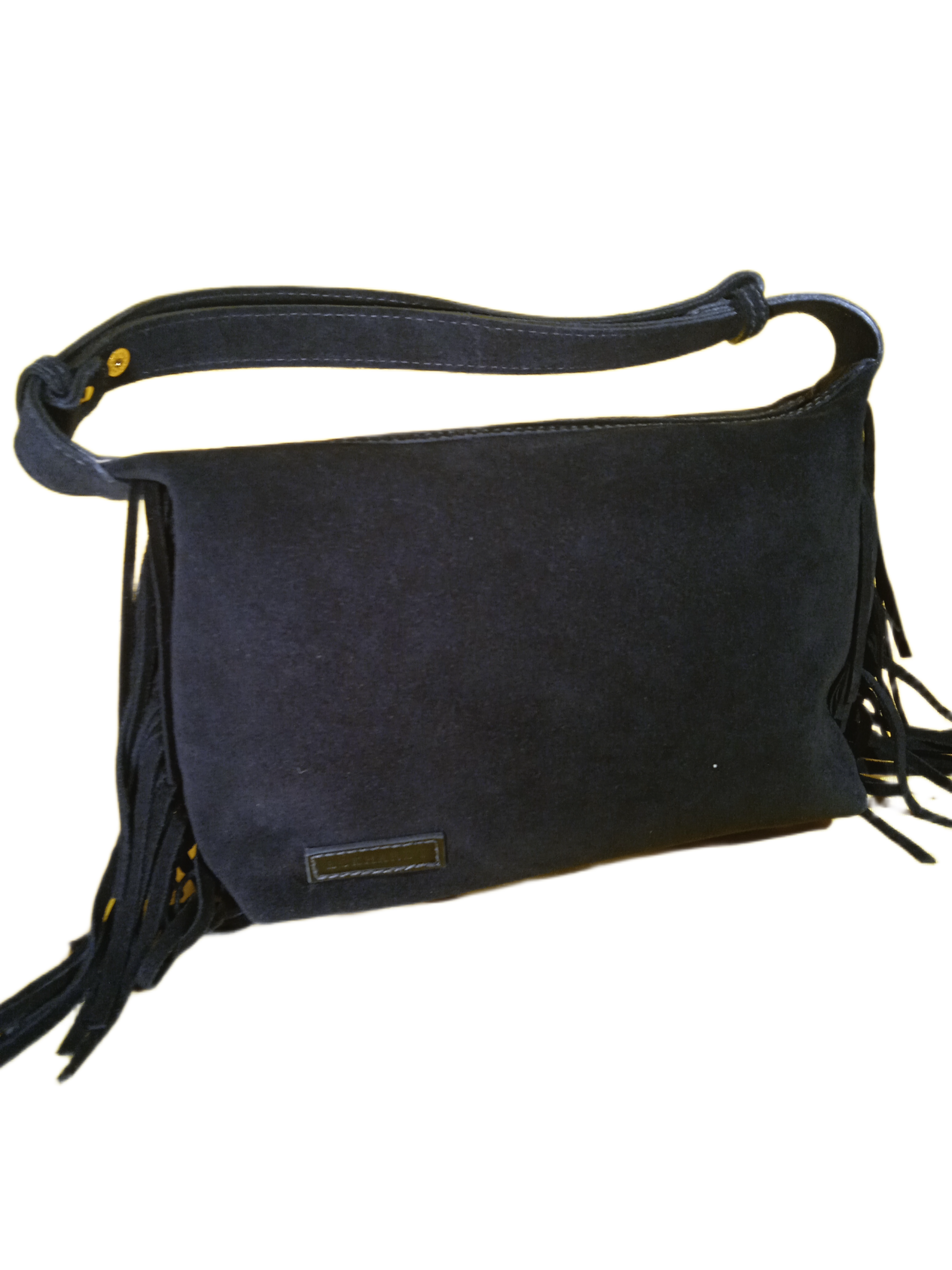 Bolsa Camurça Satchel com Franja